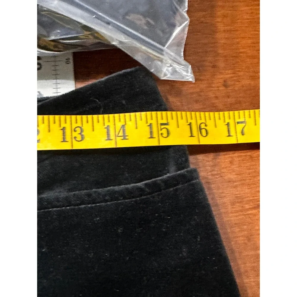 GAP Black Velvet Double Breasted Blazer Pants Suit Set Womens Size 8‎ - Picture 14 of 16